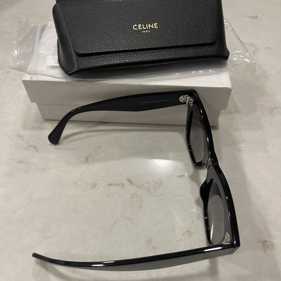 *Like New* Celine Black Shiny with Grey Polarized Lenses Cat-Eye Frame - Picture 5 of 8